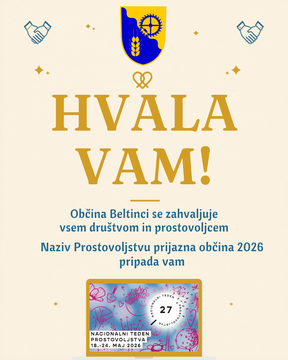 Zahvala prostovoljcem