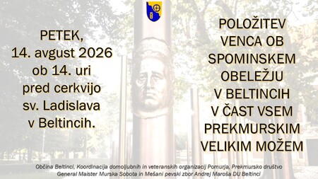POLOŽITEV VENCA SPOMINSKO OBELEŽJE povabilo avgust 2026